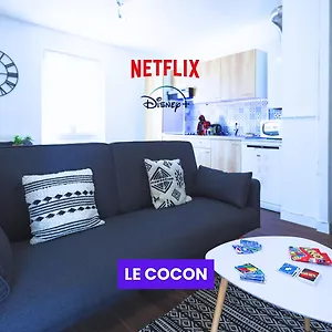 Ideal Pour Professionnels & Familles - Chaleureux & Cosy - Balcon - Wi-fi Fibre - Netflix & - Calme Et Confort Appartement